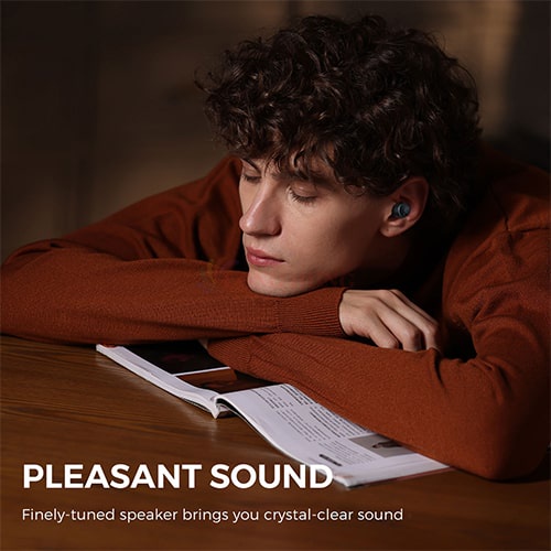 Tai nghe Bluetooth True Wireless Soundpeats Mini - Hàng chính hãng - Công nghệ khử ồn Speech AI, âm thanh trong trẻo