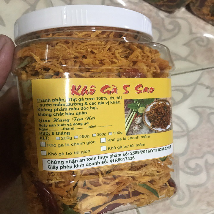 500g KHÔ GÀ LÁ CHANH LOẠI MỀM ( không ướt ), VỊ VỪA ĂN NGON KHÔNG TƯỞNG