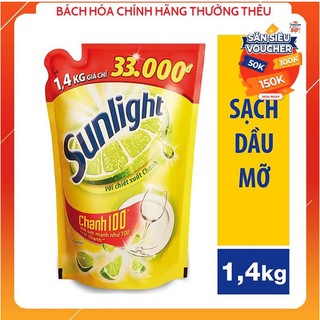 Nước rửa chén Sunlight Chanh túi 1.4kg
