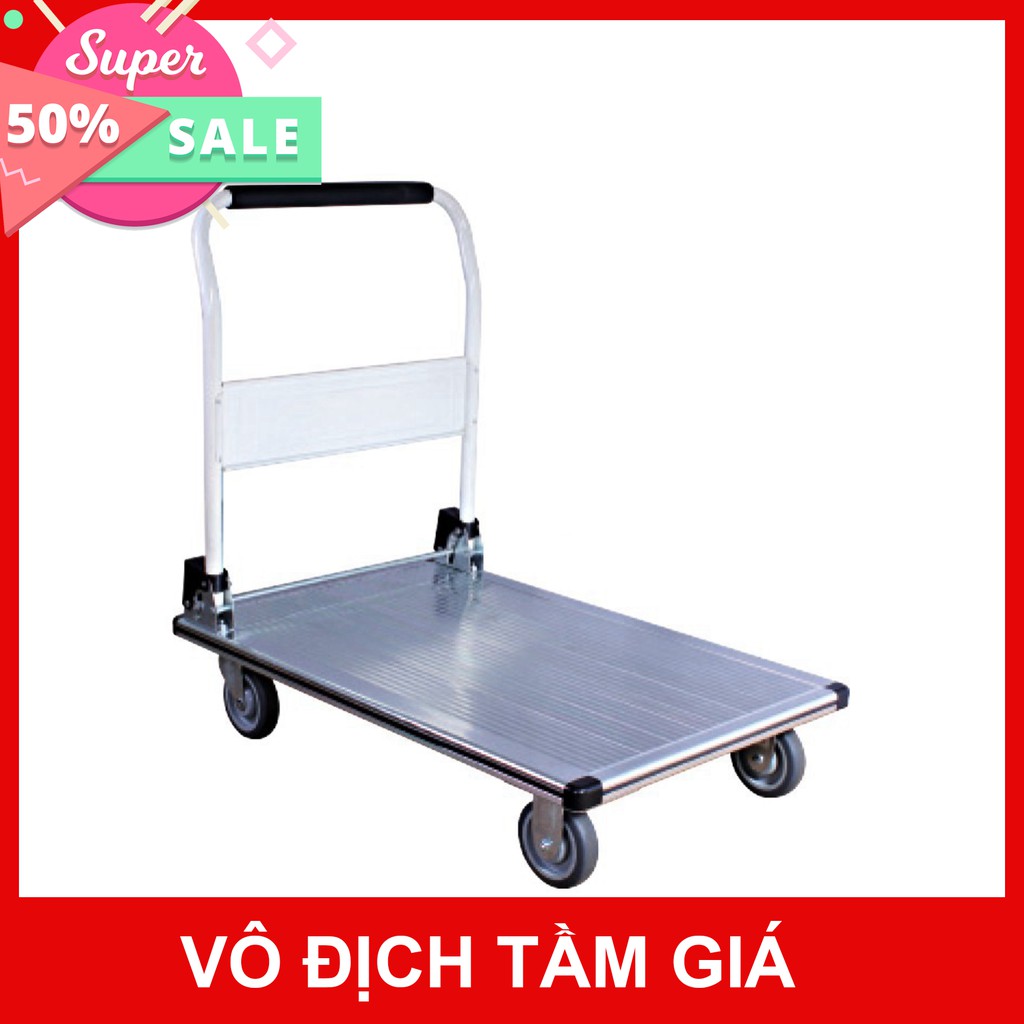 Xe Đẩy Hàng 4 Bánh 500kg Maxkiwi - Kích thước : 60 x 90cm