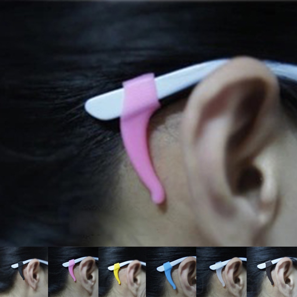 Set 2 Cặp Miếng Silicone Gắn Gọng Kính Chống Trượt Tiện Dụng Khi Chơi Thể Thaoosewho1