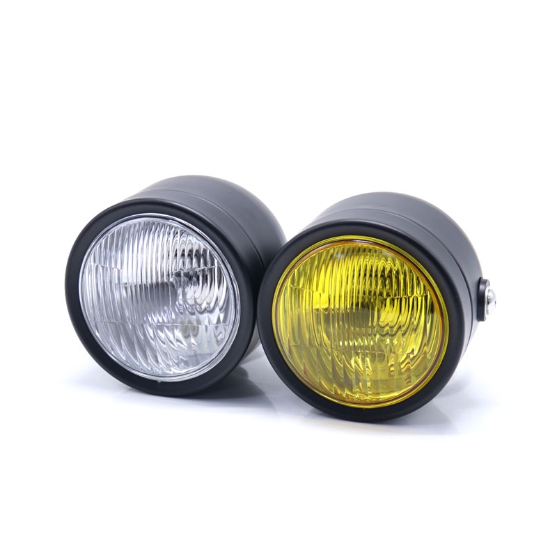 Đèn Pha Đôi Cho Xe Mô Tô Harley Cafe Racer