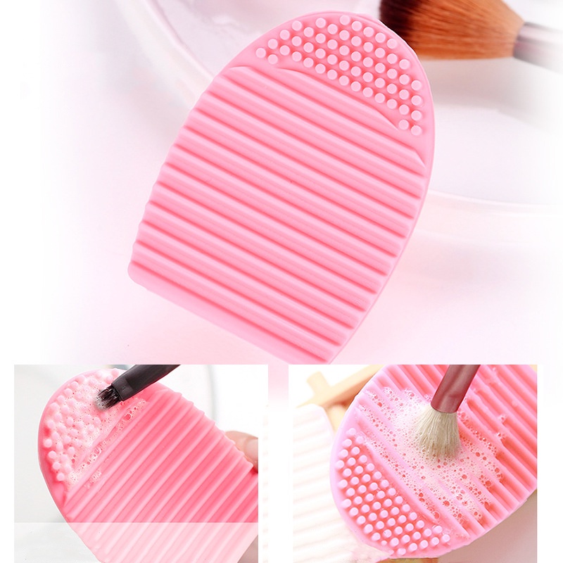 Dụng Cụ Vệ Sinh Cọ Trang Điểm Bằng Silicon Mềm 5 Màu Tùy Chọn