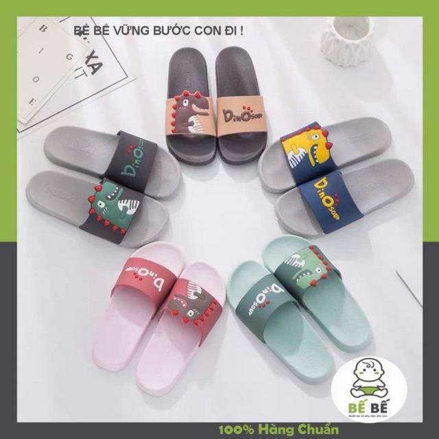 DÉP THỜI TRANG LÊ QUAI NGANG KHỦNG LONG DINO CHO NAM NỮ UNISEX | BigBuy360 - bigbuy360.vn