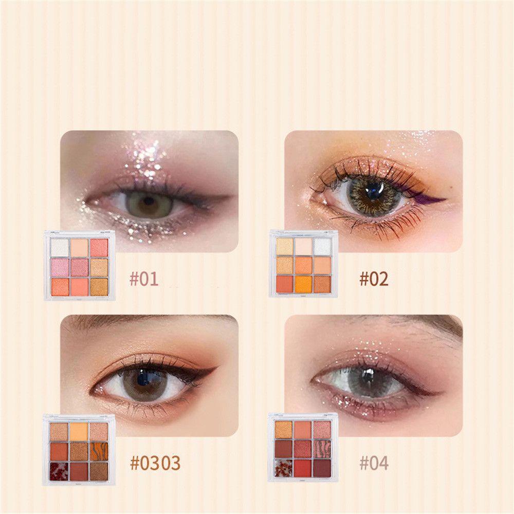 [Hàng mới về] Bảng phấn mắt OKDEALS 9 màu lì và nhũ lấp lánh lâu trôi