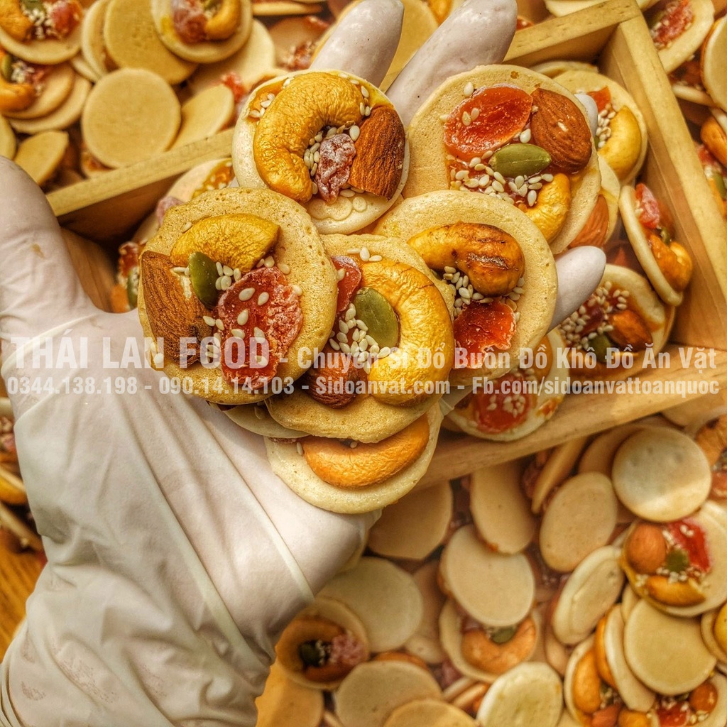 Bánh Đồng Tiền Mix Hạt Dinh Dưỡng Xí Muội Lon 300Gram