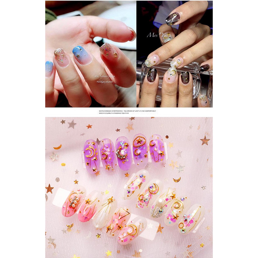 Trang sức Nail Star Moon phong cách Nhật Bản