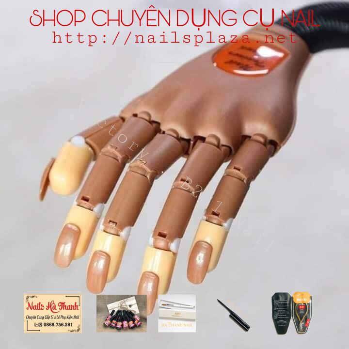 Bàn Tay Giả Có Khớp Học Làm Móng Nail , Kèm 100 Móng Sẵn