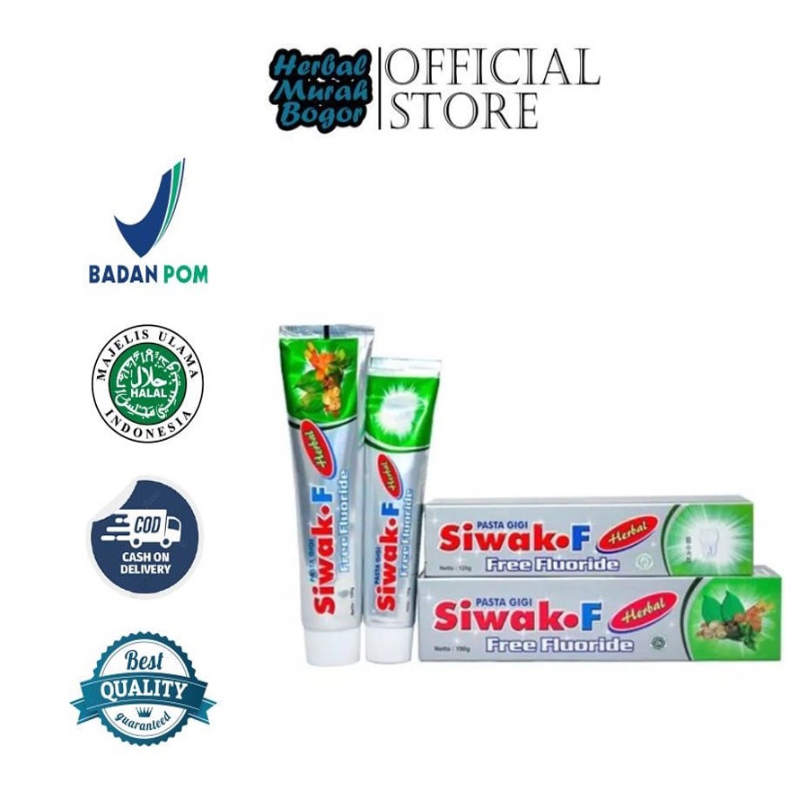 Siwak f Free Flouride herbal 190 gr - Siwak Odol f 190 gr