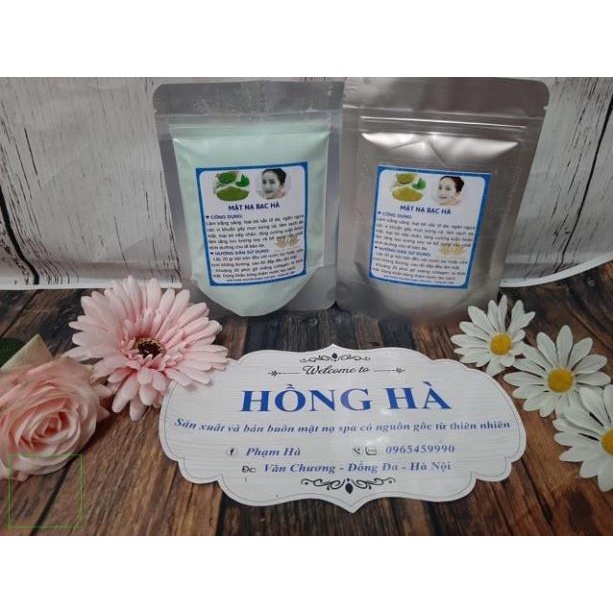 Bột Mặt Nạ Dẻo Bạc Hà Handmade 100gr