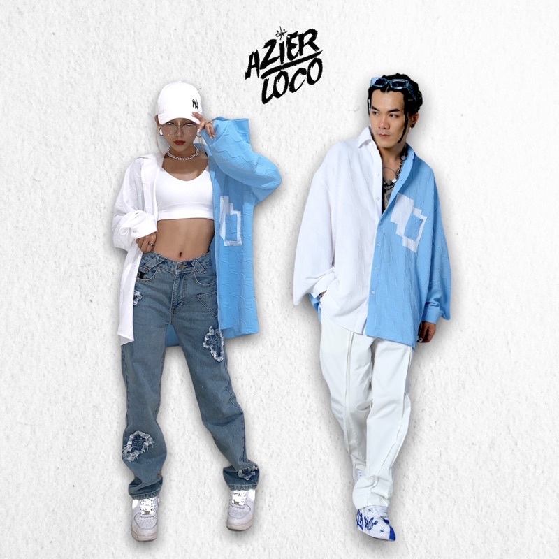 Áo sơ mi unisex AZIER chất vải đặc biệt - Hàng thiết kế chính hãng