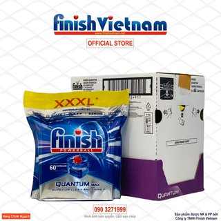 Viên rửa chén bát Finish Quantum Max - 60 viên / túi