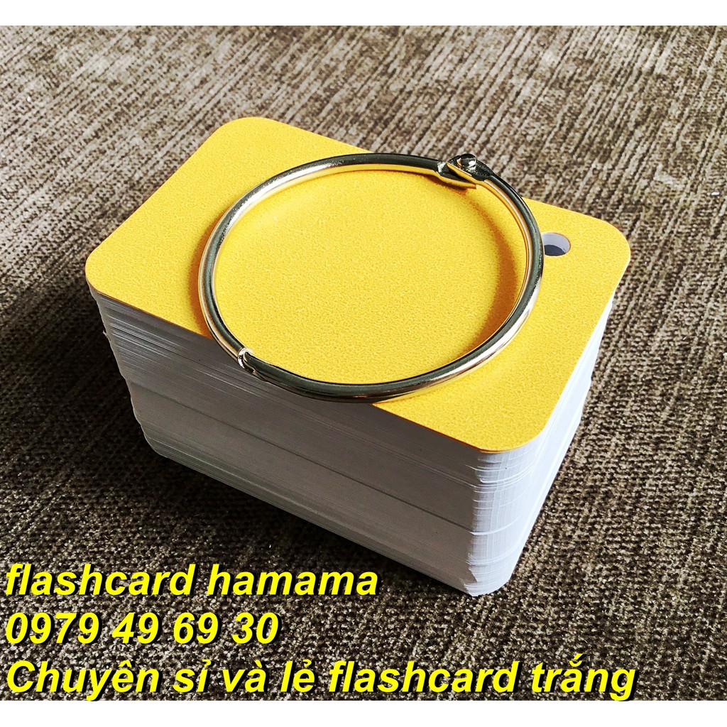 MUA 5 TẶNG 1 -100 thẻ flashcard trắng SIÊU DÀY bo góc các loại