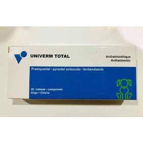 (1 viên) Xổ giun cho chó nhập từ Bỉ UNIVERM TOTAL