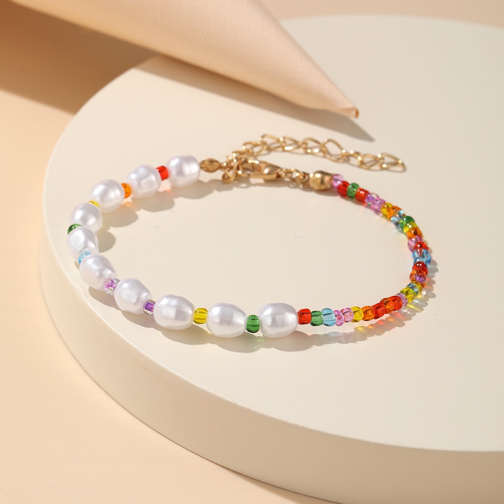 17KM Korean style pearl beads colorful bracelet for women accessories | WebRaoVat - webraovat.net.vn