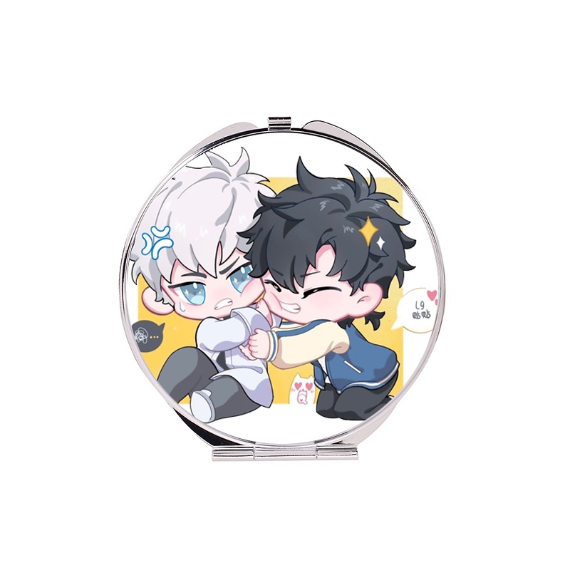 ( tròn ) Gương Người đại diện thời gian chibi anime bỏ túi cầm tay 2 mặt dễ thương tiện lợi quà tặng độc đáo