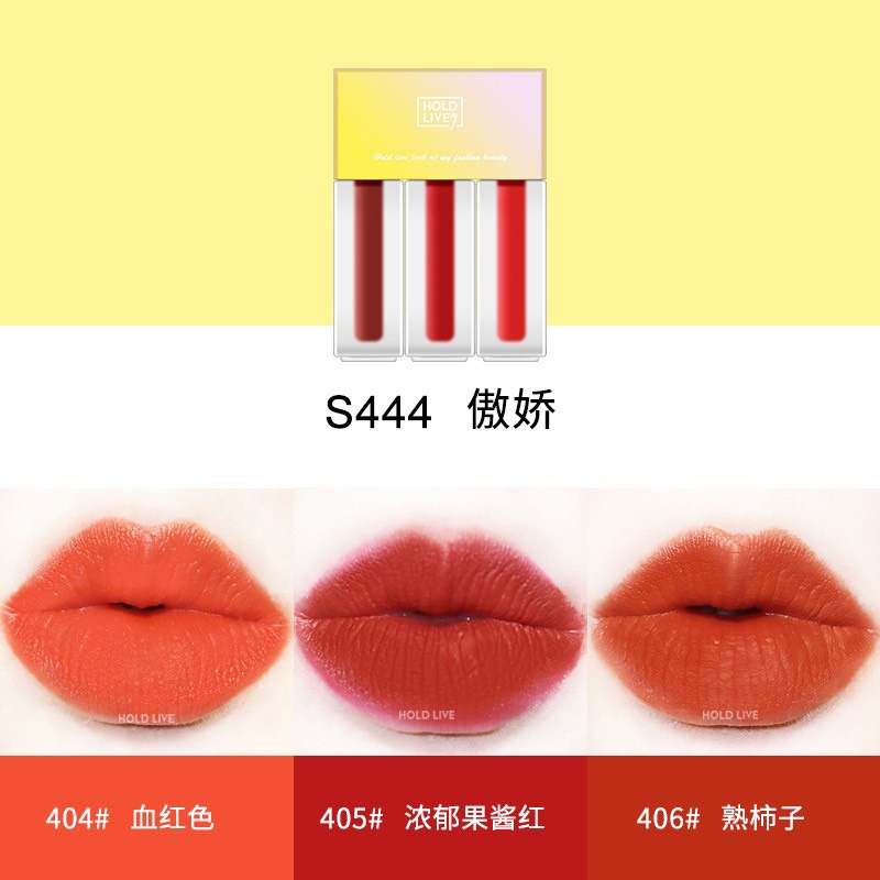 HỘP 3 CÂY SON KEM HOLDLIVE MỚI