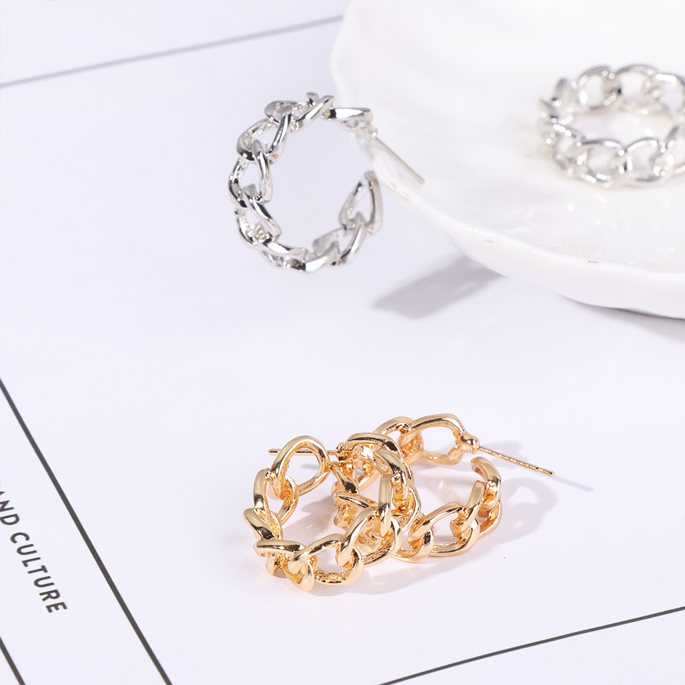 Hoa tai dạng vòng thời trang dành cho nữ tùy chọn màu sắc