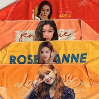 Slogan hologram khăn vải BLACKPINK Jennie, Jisoo, Rose
