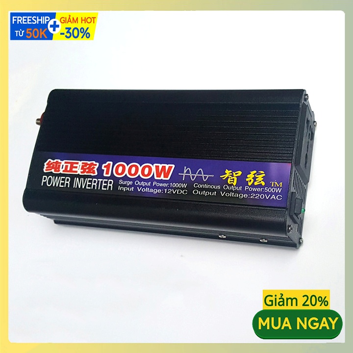 Bộ Đổi Nguồn Inverter Sin Chuẩn 1000W