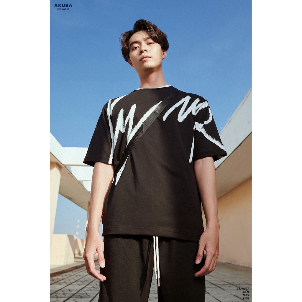 Áo Thun Nam Oversize Tay Ngắn AKUBA | 01JW027 | BigBuy360 - bigbuy360.vn