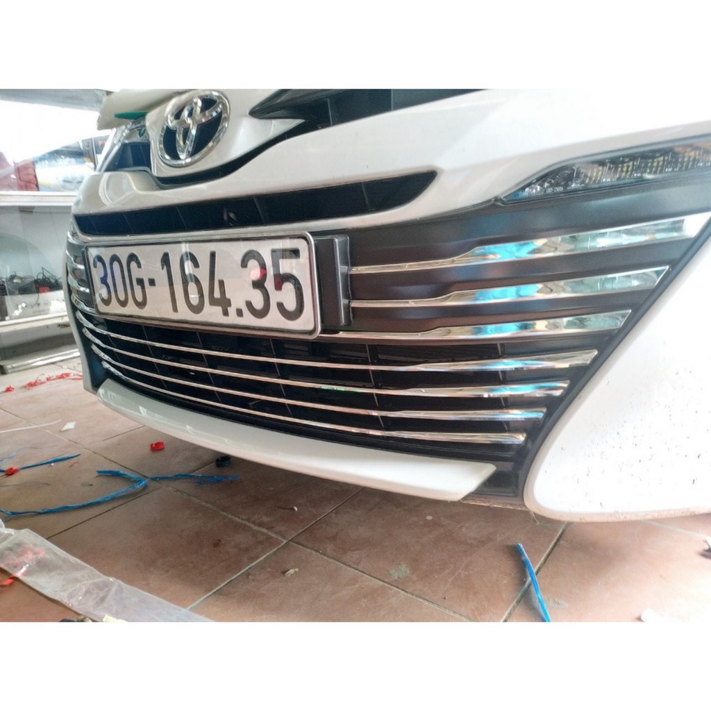 Ốp Calang Xe Vios 2019 2020 Chất Liệu Inox tặng kèm keo tăng dính