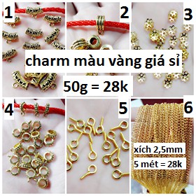 Charm sỉ : 50g = 23k / 1 gói [ charm giá sỉ rẻ ]