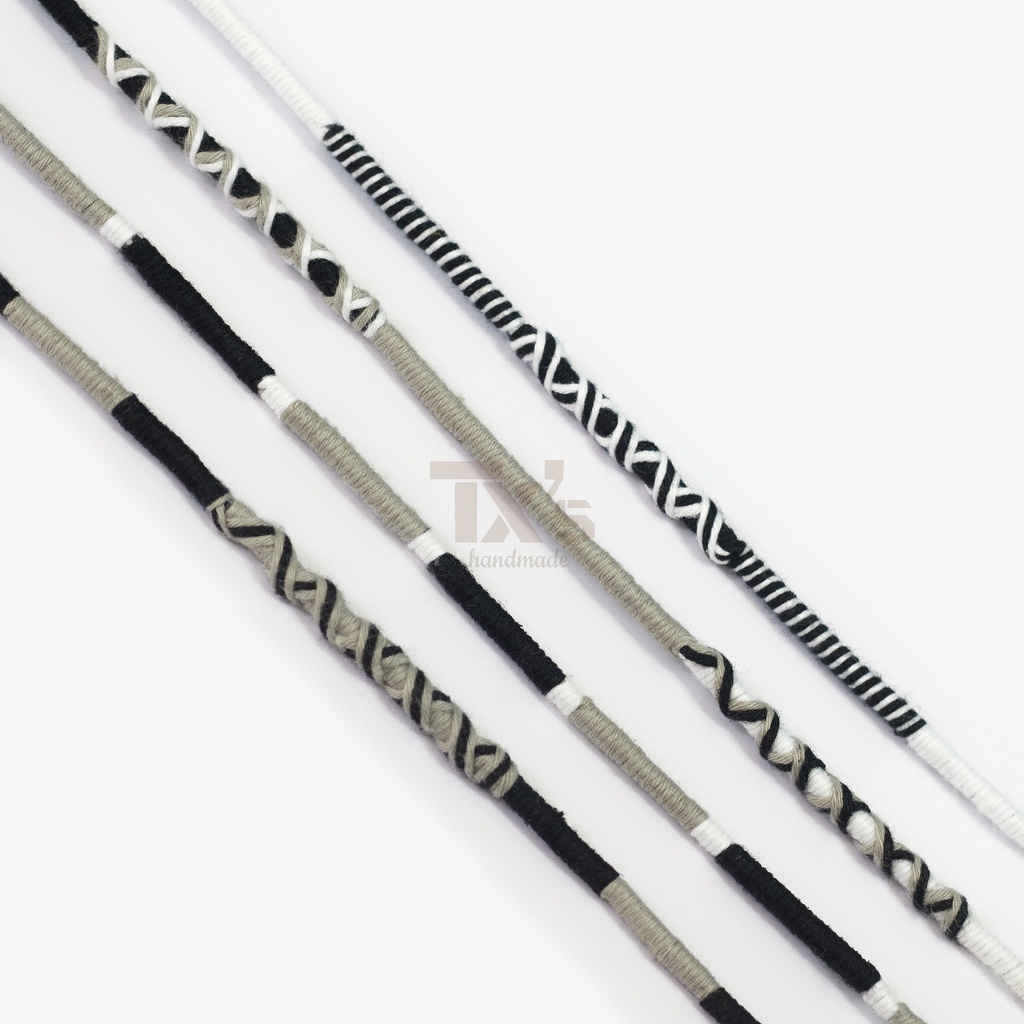 Vòng Chân/Vòng Tay TX's Handmade Circle - Phong Cách Vintage Cho Nam/Nữ - Nguyệt Bạch