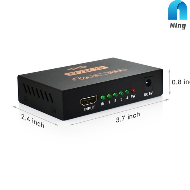 Bộ chuyển đổi video 4 cổng Hdmi 4k Full Hd 1080p 1 đầu vào 4 đầu ra