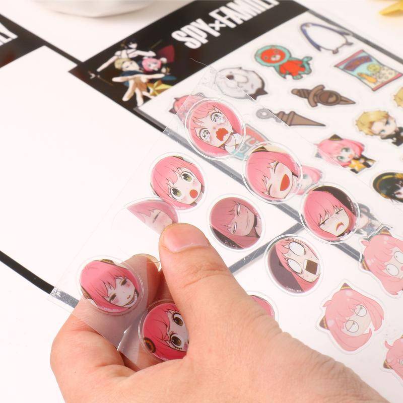 Sticker Pvc 2022 Anime SPY×FAMILY Chống Nước Dán Hành Lý/Guitar/Xe Máy/Xe Hơi DIY Làm Quà Tặng Cho Bé Loid Forger Anya Forger Yor Forger