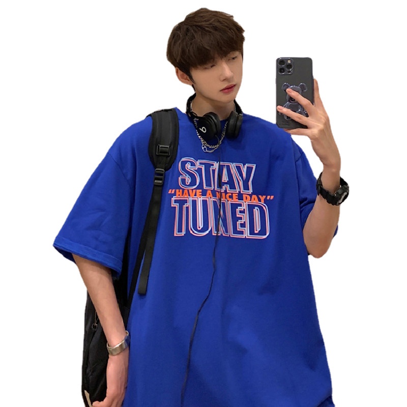 Áo Thun Nam Tay Ngắn In Chữ Size M-5XL Phong Cách Hip Hop