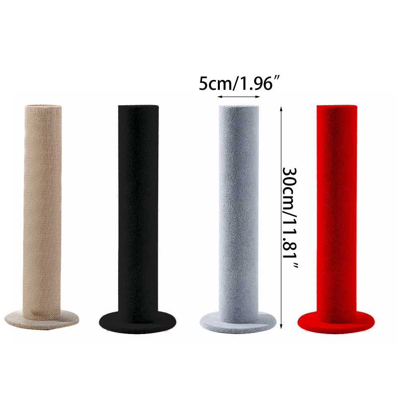 Giá Đỡ Trưng Bày Trang Sức Hình Chữ T Chất Liệu Nhung