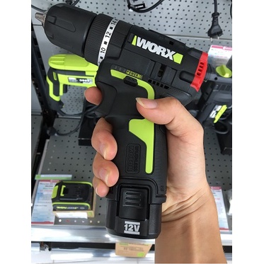 12V Máy khoan búa động lực dùng pin Li-ion Worx WU131 | Động cơ không chổi than