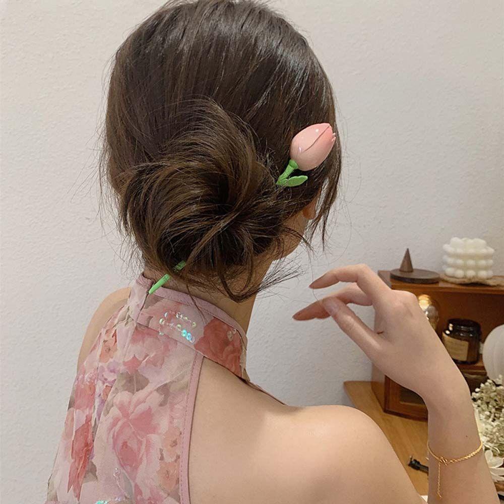 Kẹp Tóc Hoa Chignon 15H Nhiều Màu Thời Trang Mùa Hè Cho Nữ