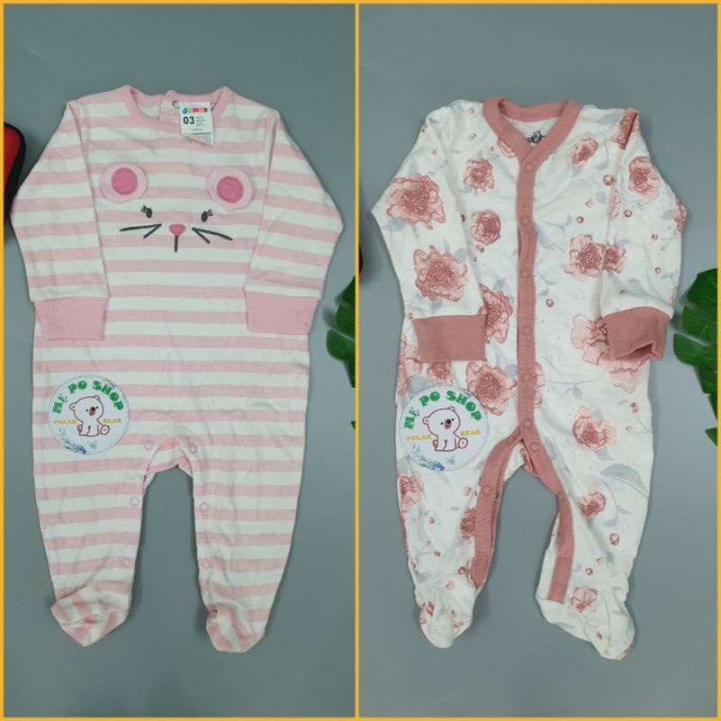 (CHỌN MẪU) Body Sleepsuit, Bodysuit Dài Tay Liền/ Không Liền Tất Vớ Cho Bé Trai Bé Gái 0-24months-PoSam Kids