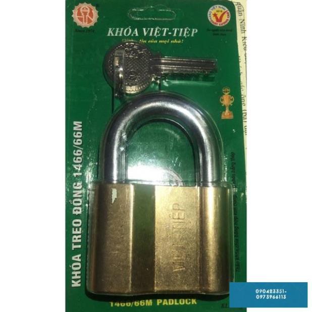 0166M Ổ khoá treo đồng 6.6cm  Việt Tiệp