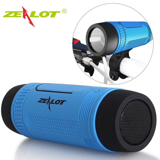 Loa bluetooth Zealot S1 kiêm đèn pin và sạc dự phòng pin 4000mah - BH 3 tháng - Hưng Long PC