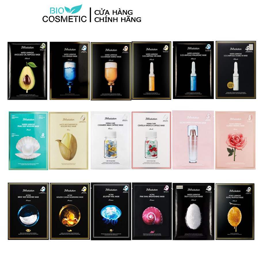 Mặt Nạ Dưỡng Ẩm JM Solution - bán lẻ 30ml