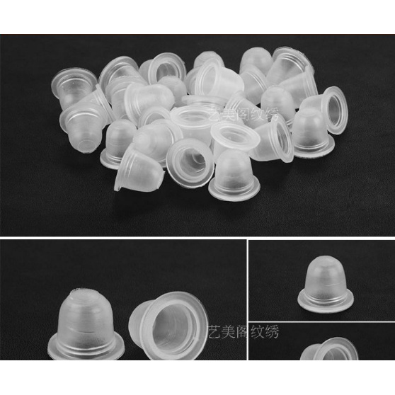 Chum Silicon, Hũ Nhựa, Nhẫn Đựng Mực Phun Xăm