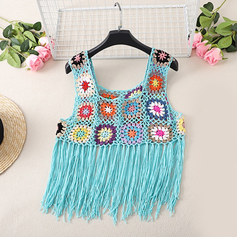 Áo Croptop Dệt Kim Hai Dây Cổ Vuông Thời Trang Mùa Hè Cho Nữ