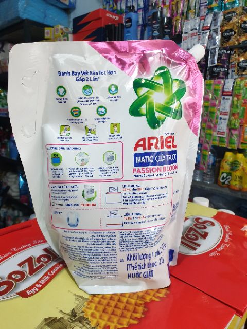 NƯỚC GIẶT ARIEL CỬA TRƯỚC TƯƠI MÁT RỰC RỠ / BUNG TỎA ĐAM MÊ - TÚI 1.7KG/3.1kg
