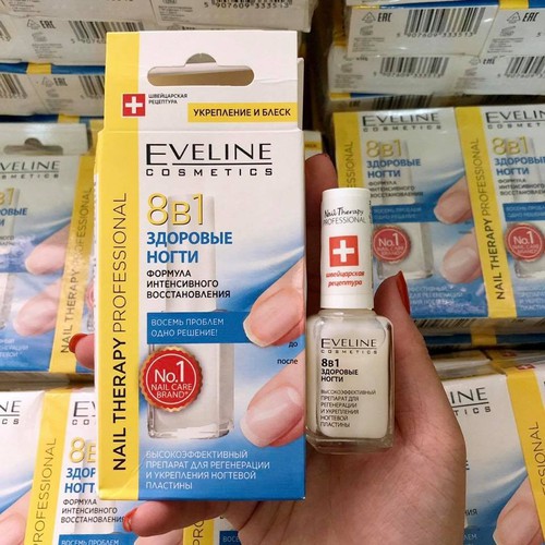 Dưỡng móng Eveline 8in1 kích thích sự phát triển chắc khoẻ của móng
