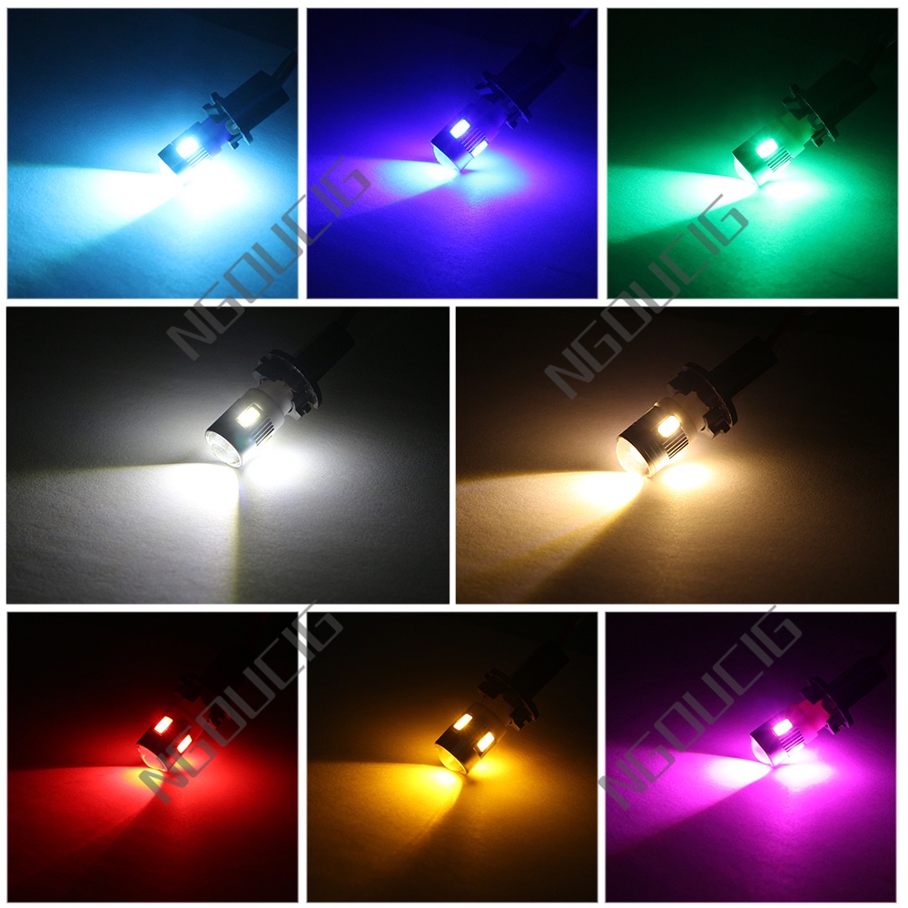Bóng Đèn LED T10 2023 Mới W5W 168 194 Ánh Sáng Trắng / Vàng / Xanh Dương Dành Cho Xe Hơi / Xe Máy