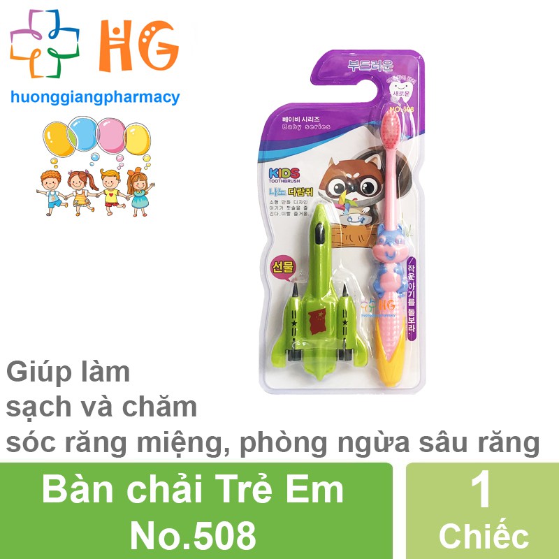 Bàn chải đánh răng cho bé Trẻ em Siêu mềm Lông mềm Tặng kèm đồ chơi cho bé Đồ chơi trẻ em