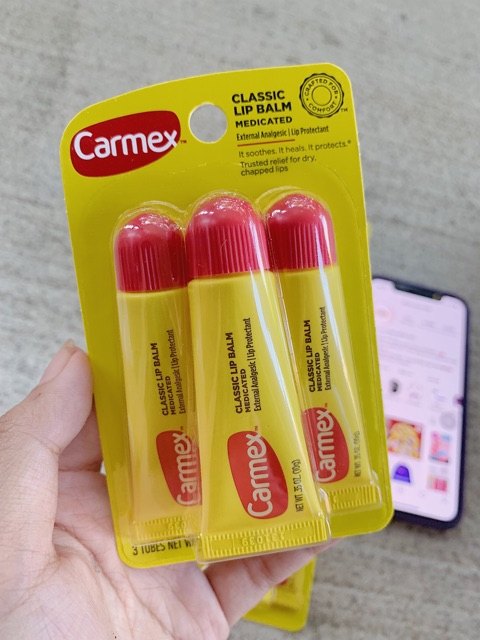 TUÝP SON DƯỠNG CARMEX SPF 15 son dưỡng chống nắng môi