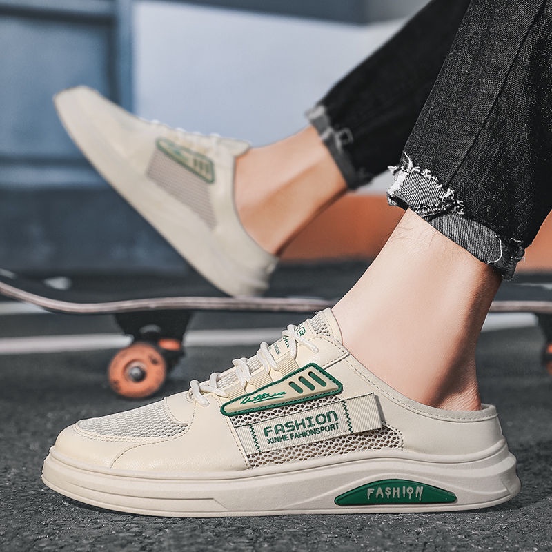 Giày sandal Lưới Không Gót Thoáng Khí Mùa Hè Cho Nam
