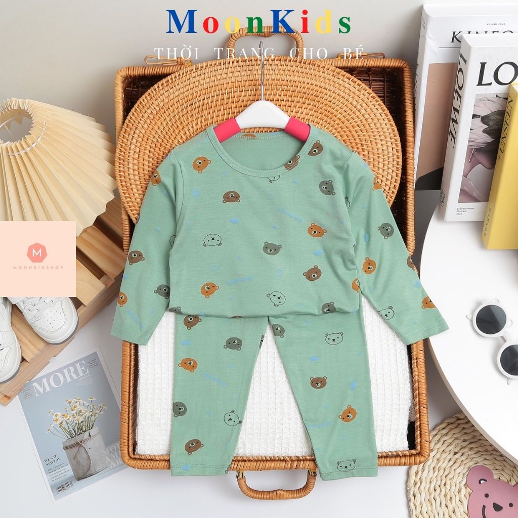 Bộ Dài Tay Cho Bé MINKY MOM Thun Lạnh 100% sờ là sướng nhìn là thích dành cho bé từ 4-17kg