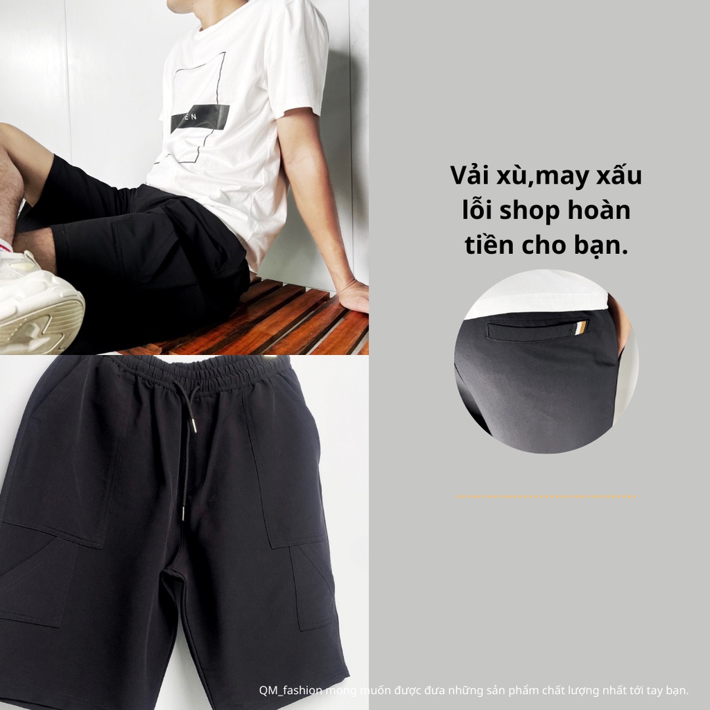 Quần đùi nam lưng thun, quần túi hộp, quần short gió, quần đùi mặc nhà, quần short lửng thể thao QM.fashion, WiND lửng