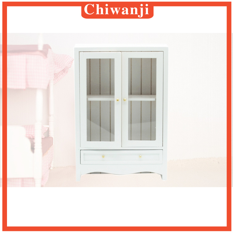 Tủ Quần Áo Mini Phong Cách Châu Âu Tỉ Lệ 1 / 12 Cho Nhà Búp Bê