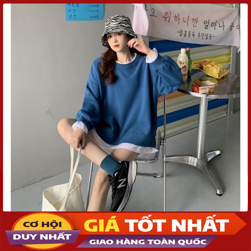 Áo Hoodie Nỉ Tăm Phối Pull Trắng Không Mũ Mẫu Mới M068-Violet_Store